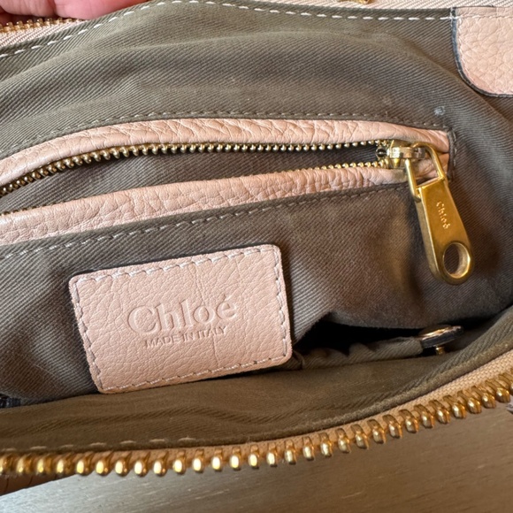 Chloe Medium Marcie Calfskin Blush Pink Leather Handbag Authentic Used - Picture 5 of 7